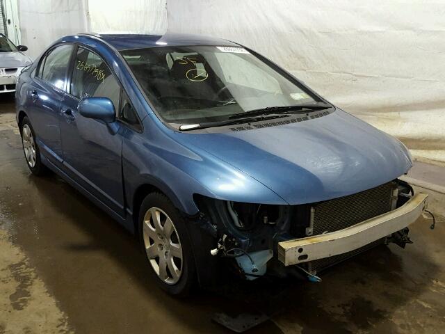 2HGFA1F50AH322829 - 2010 HONDA CIVIC LX BLUE photo 1