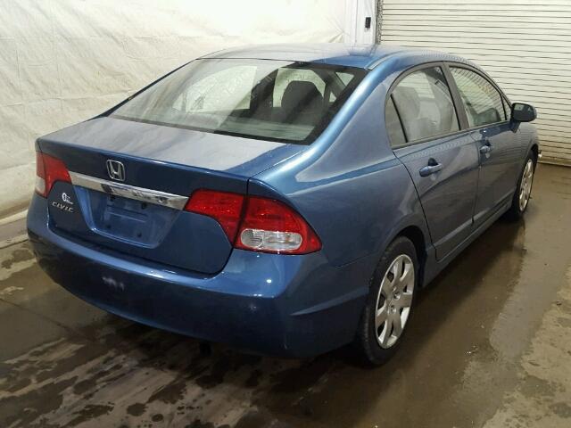 2HGFA1F50AH322829 - 2010 HONDA CIVIC LX BLUE photo 4