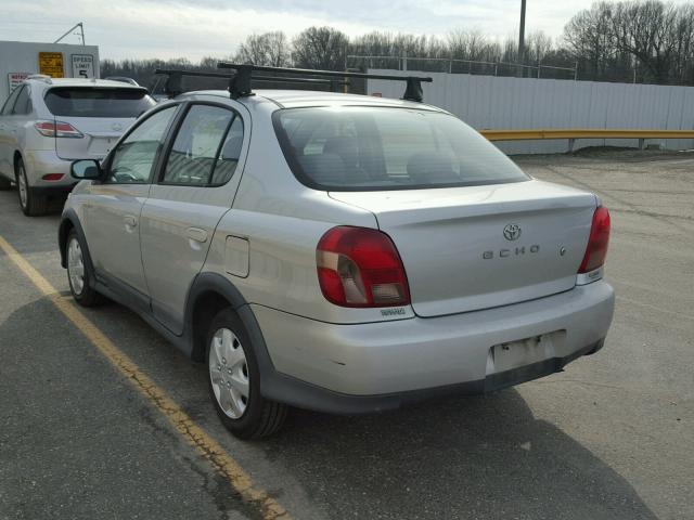 JTDBT1237Y0065825 - 2000 TOYOTA ECHO SILVER photo 3