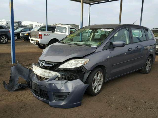 JM1CR29L990354043 - 2009 MAZDA 5 GRAY photo 2