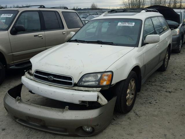 4S3BH686527648294 - 2002 SUBARU LEGACY OUT WHITE photo 2