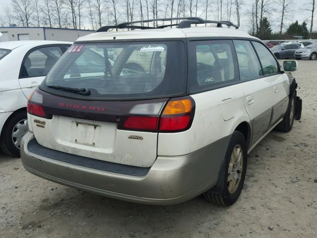 4S3BH686527648294 - 2002 SUBARU LEGACY OUT WHITE photo 4