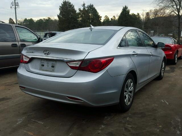 5NPEB4AC5BH171249 - 2011 HYUNDAI SONATA GLS SILVER photo 4