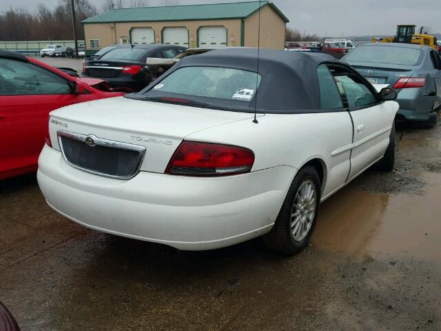 1C3EL55R95N566917 - 2005 CHRYSLER SEBRING TO WHITE photo 4