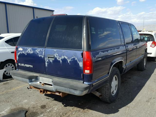 1GKFK16R0WJ712208 - 1998 GMC SUBURBAN K BLUE photo 4