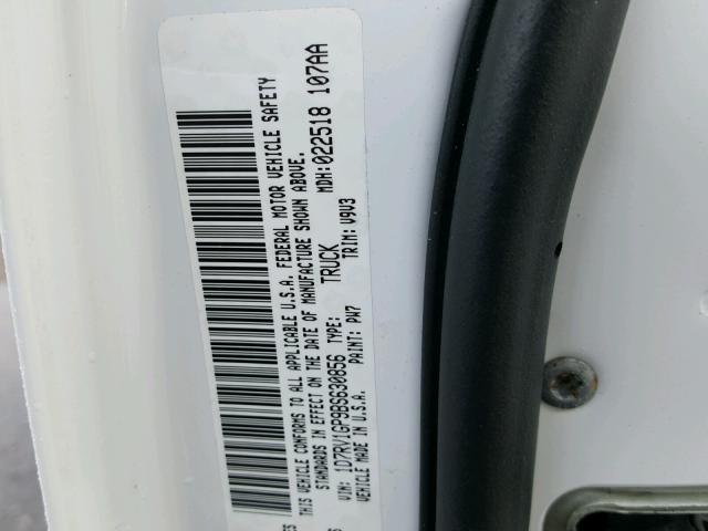 1D7RV1GP9BS630856 - 2011 DODGE RAM 1500 WHITE photo 10