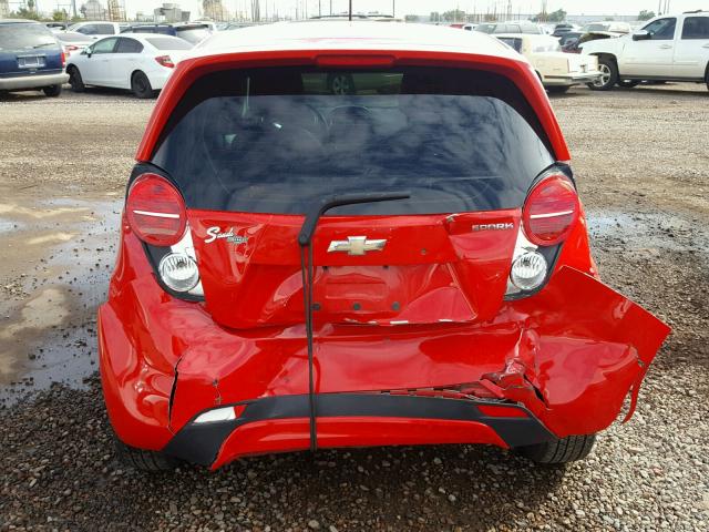 KL8CD6S90FC742043 - 2015 CHEVROLET SPARK 1LT RED photo 9