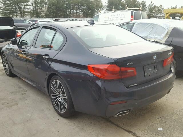 WBAJE7C55JWC54615 - 2018 BMW 540 XI BLUE photo 3