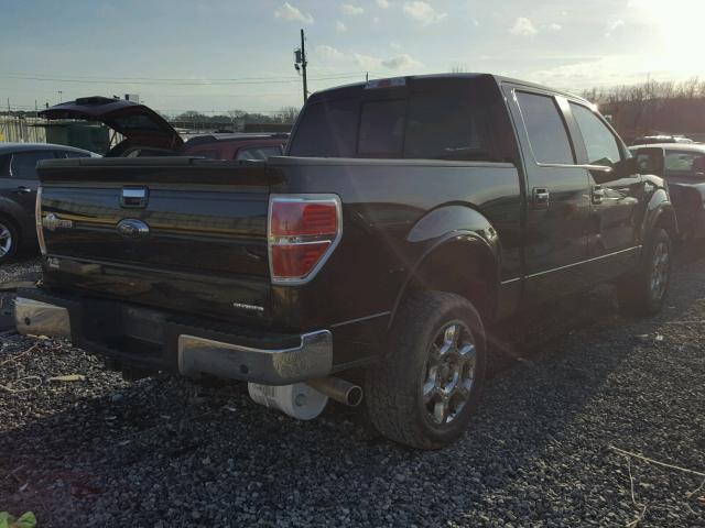 1FTFW1EF9EKD88711 - 2014 FORD F150 SUPER BLACK photo 4