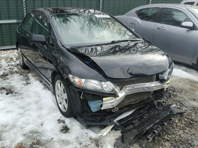 2HGFA16539H538895 - 2009 HONDA CIVIC LX BLACK photo 1