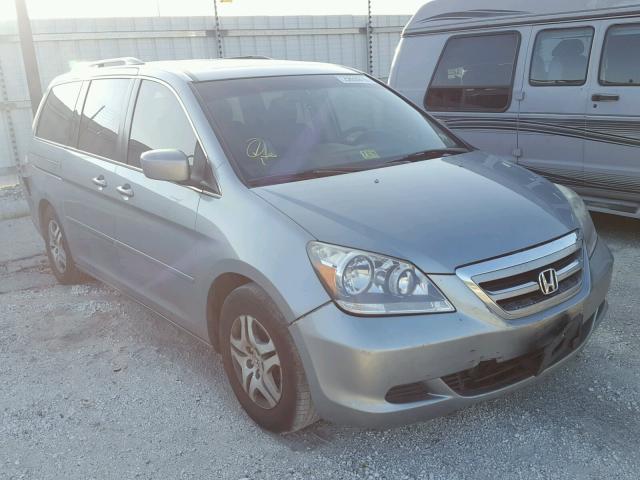 5FNRL38625B094223 - 2005 HONDA ODYSSEY EX BLUE photo 1