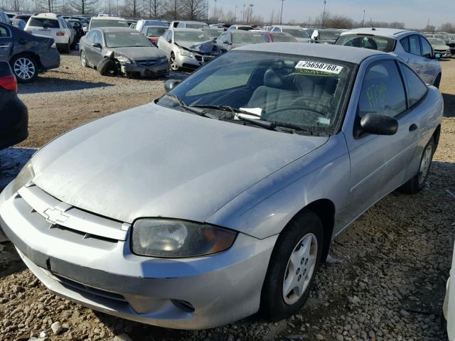 1G1JC12F547290454 - 2004 CHEVROLET CAVALIER SILVER photo 2