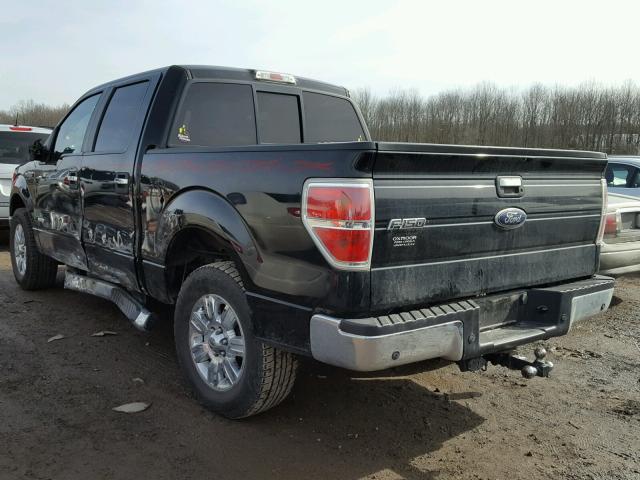 1FTFW1CT4BFD06350 - 2011 FORD F150 SUPER BLACK photo 3