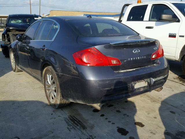 JNKBV61E78M209925 - 2008 INFINITI G35 GRAY photo 3