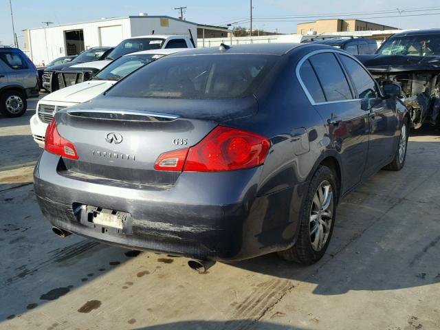 JNKBV61E78M209925 - 2008 INFINITI G35 GRAY photo 4