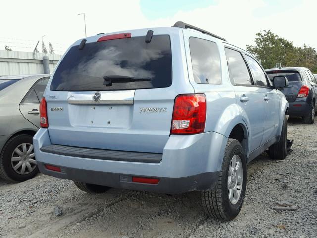 4F2CZ02Z58KM14289 - 2008 MAZDA TRIBUTE I BLUE photo 4