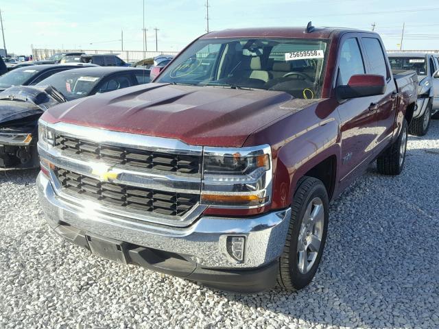 3GCPCRECXGG369872 - 2016 CHEVROLET SILVERADO RED photo 2