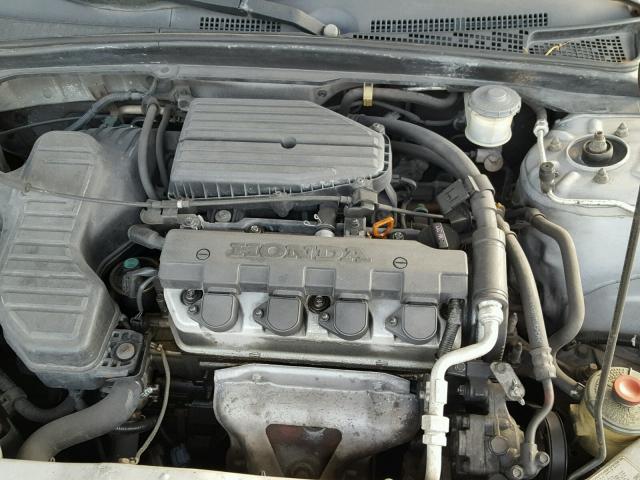 2HGES163X4H541244 - 2004 HONDA CIVIC DX V SILVER photo 7