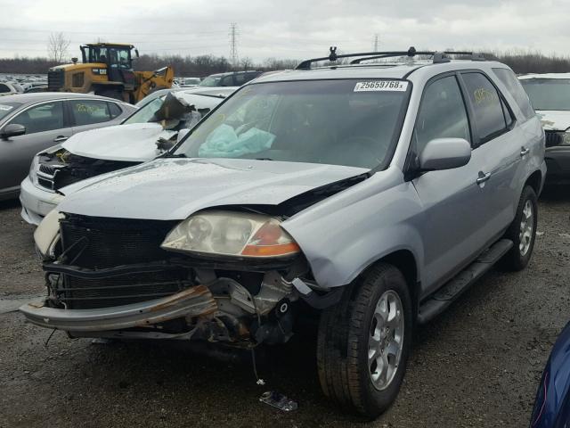 2HNYD18641H502233 - 2001 ACURA MDX TOURIN SILVER photo 2