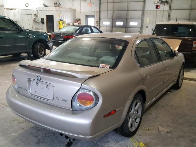 JN1DA31D42T207514 - 2002 NISSAN MAXIMA GLE GOLD photo 4