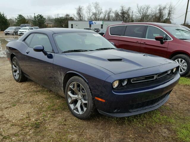 2C3CDZAGXHH555499 - 2017 DODGE CHALLENGER BLUE photo 1