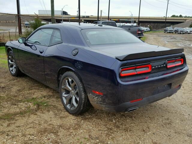 2C3CDZAGXHH555499 - 2017 DODGE CHALLENGER BLUE photo 3