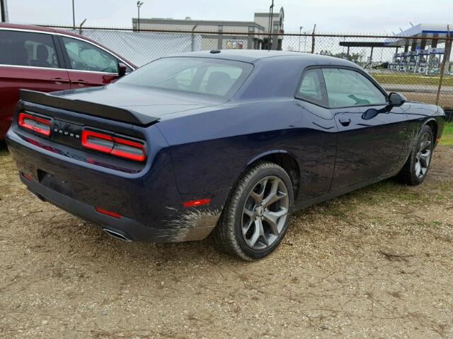 2C3CDZAGXHH555499 - 2017 DODGE CHALLENGER BLUE photo 4