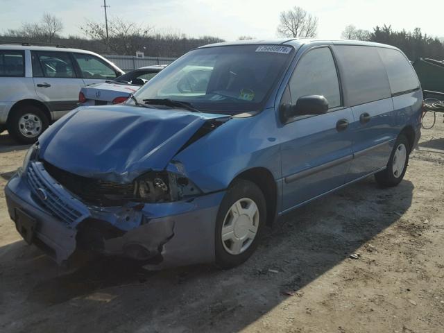 2FMZA50492BA02007 - 2002 FORD WINDSTAR L BLUE photo 2