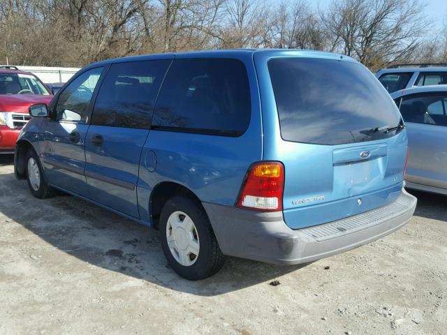 2FMZA50492BA02007 - 2002 FORD WINDSTAR L BLUE photo 3