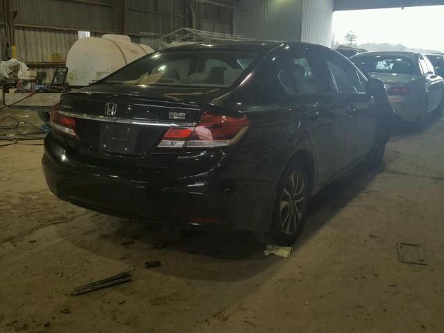 19XFB2F84DE060535 - 2013 HONDA CIVIC EX BLACK photo 4