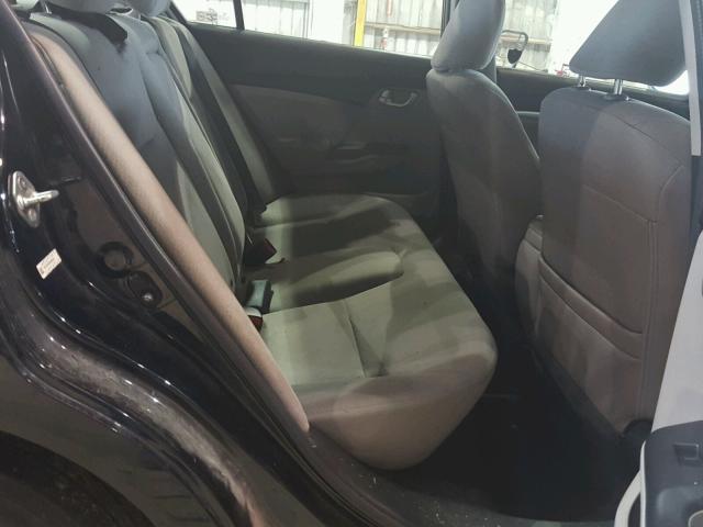 19XFB2F84DE060535 - 2013 HONDA CIVIC EX BLACK photo 6