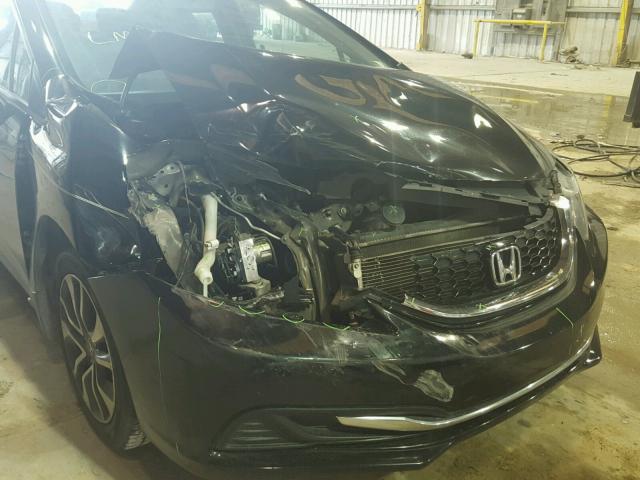 19XFB2F84DE060535 - 2013 HONDA CIVIC EX BLACK photo 9