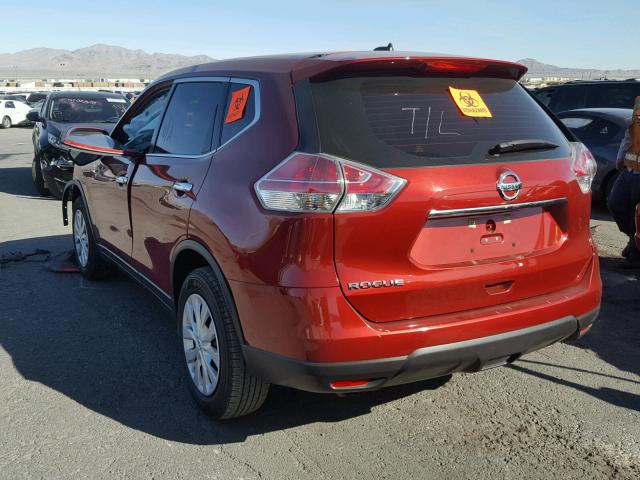 5N1AT2MT9FC871168 - 2015 NISSAN ROGUE S RED photo 3