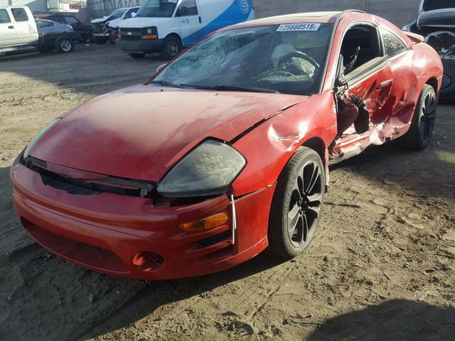 4A3AC44GX3E111489 - 2003 MITSUBISHI ECLIPSE GS RED photo 2