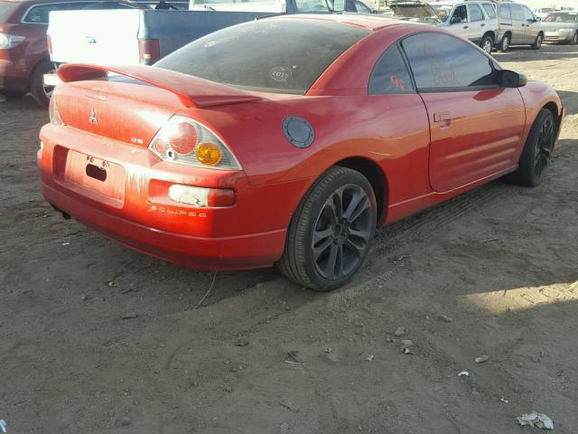 4A3AC44GX3E111489 - 2003 MITSUBISHI ECLIPSE GS RED photo 4