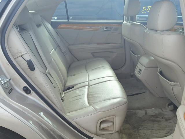 4T1BK36B76U141707 - 2006 TOYOTA AVALON XL TAN photo 6