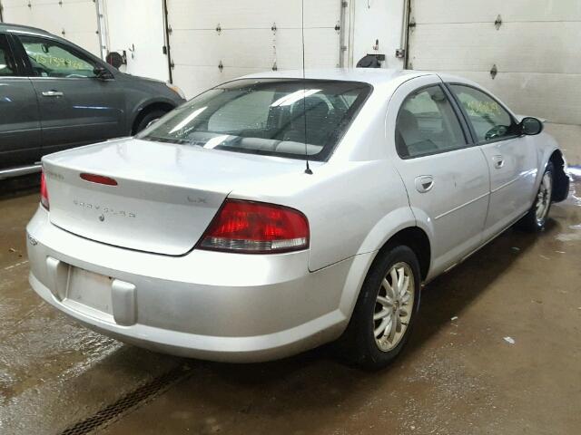 1C3EL46X73N504713 - 2003 CHRYSLER SEBRING LX SILVER photo 4