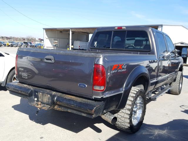 1FTNW21P74EB74233 - 2004 FORD F250 SUPER GRAY photo 4