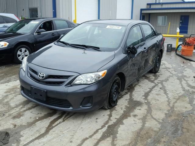 2T1BU4EE8CC879413 - 2012 TOYOTA COROLLA BA GRAY photo 2