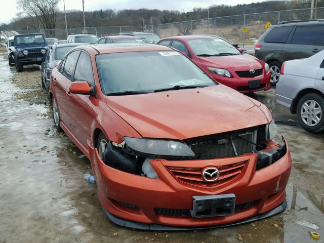 1YVHP84C055M33551 - 2005 MAZDA 6 I ORANGE photo 1