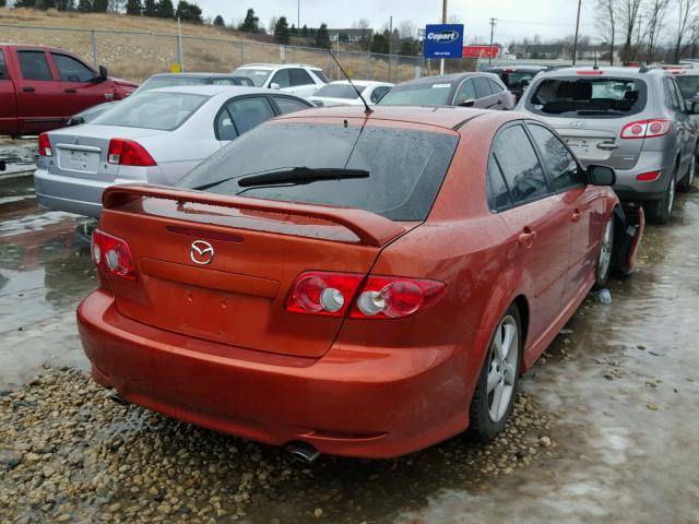 1YVHP84C055M33551 - 2005 MAZDA 6 I ORANGE photo 4