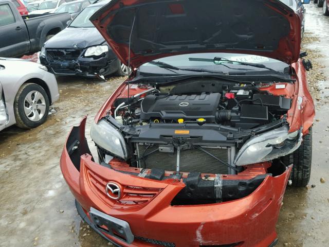 1YVHP84C055M33551 - 2005 MAZDA 6 I ORANGE photo 7