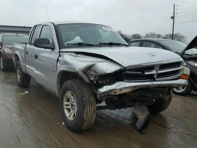 1B7HG48N22S662773 - 2002 DODGE DAKOTA QUA SILVER photo 1