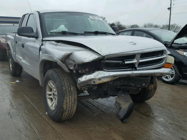 1B7HG48N22S662773 - 2002 DODGE DAKOTA QUA SILVER photo 9