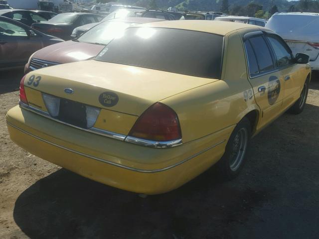 2FAFP74W61X131102 - 2001 FORD CROWN VICT YELLOW photo 4