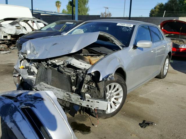 2C3CCAAG3CH142398 - 2012 CHRYSLER 300 SILVER photo 2