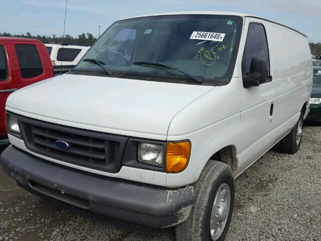 1FTNE14W37DA33699 - 2007 FORD ECONOLINE WHITE photo 2