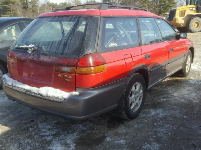 4S3BG6856X7628993 - 1999 SUBARU LEGACY OUT RED photo 4