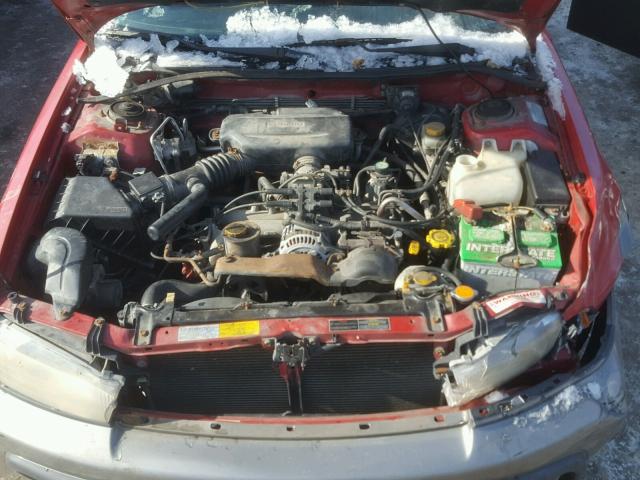 4S3BG6856X7628993 - 1999 SUBARU LEGACY OUT RED photo 7