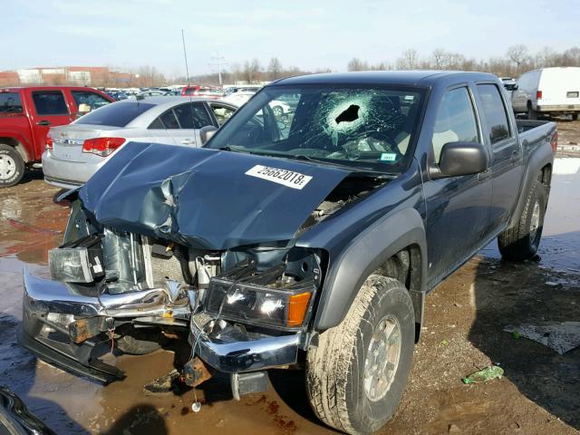 1GCDS13E778228579 - 2007 CHEVROLET COLORADO BLUE photo 2